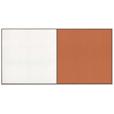 United Visual Products Enclosed Corkboard, 1 Door, 18"x24", 4" Fra UV3414-SATIN-BLACK